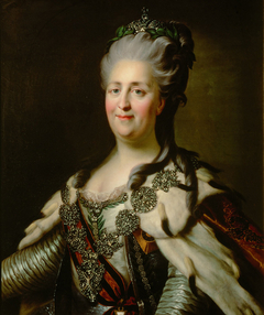 Zarin Katharina II. (1729-1796) von Rußland, in Staatsrobe, Brustbild by Anonymous