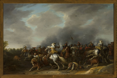 A Cavalry Skirmish by Jan Martszen de Jonge