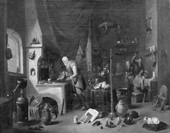 A Chemist in his Laboratory by Thomas van Apshoven
