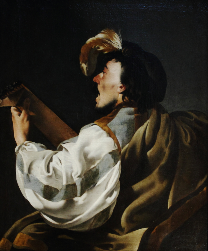 A Singer Accompaning Himself on the Lute