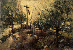 Agny: Ruins of Shrine in the Wood by Alfred Bastien