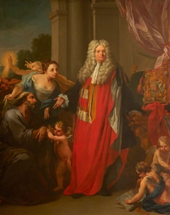 Allegorical Portrait of Thomas Parker, 1st Earl of Macclesfield (1666-1732) by Giuseppe Grisoni