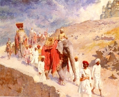 An Indian Hunting Party by Edwin Lord Weeks