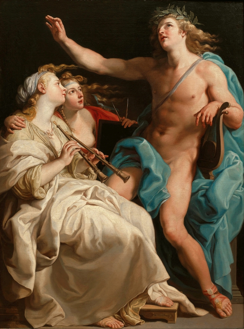 Apollo, Euterpe and Urania