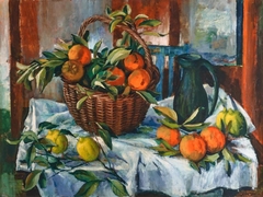 Basket of Oranges, Lemons, and Jug by Margaret Olley