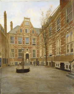 Binnenplaats van het Oost Indisch Huis te Amsterdam by Unknown Artist