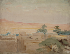 Biskra – Desert (Evening) by Jan Ciągliński