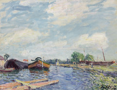 Canal du Loing à Saint-Mammès by Alfred Sisley