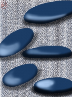 Cinco piedras azules by Albert Viladrosa