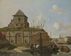 City Wall with Gunpowder Magazine by Carel Jacobus Behr