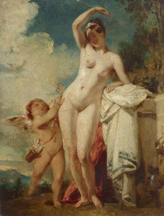 Cupid Disarmed by manner of William Etty RA