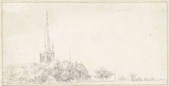 De kerk van Woensel by Cornelis Pronk