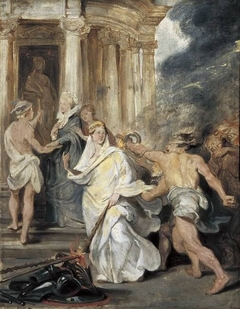 Der Friedenschluss in Angers (Skizze zum Medici-Zyklus) by Peter Paul Rubens