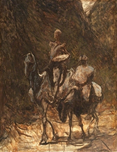 Don Quixote and Sancho Panza by Honoré Daumier