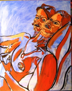 Duality of Rebecca 2008; 40in X 30in; Oil over Acrylic on Canvas; Steve Hendrickson by Steve Hendrickson