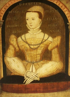 Elisabeth de Valois, Queen of Spain (1545-1568) (from panelling) by Anonymous