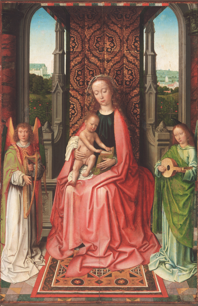 Enthroned Virgin and Child, with Angels