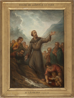 Esquisse pour l'église de Joinville-le-Pont : Saint Léonard faisant jaillir une source by Joseph Nicolas Jouy