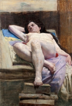 Etude - Lying Nude Female Figure by Georgi Mitov