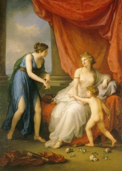 Euphrosyne complaining to Venus of the Wound caused by Cupid’s Dart by Angelica Kauffman