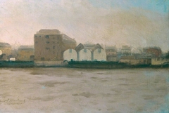 Factories Bordering the River by Paul Maitland