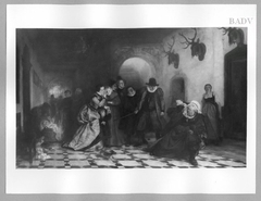 Falstaff-Szene by Wilhelm Lindenschmit the Elder