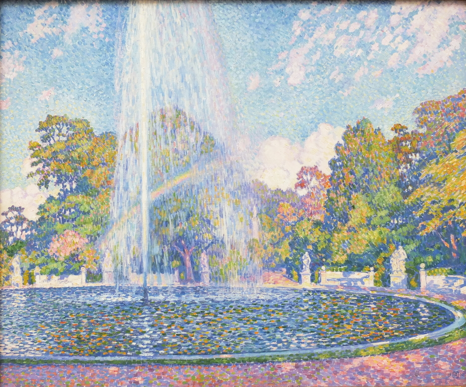 Fountain in the Park of Sanssouci Palace near Potsdam