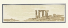 Fragment van een aquaduct in de Campagna romana by Etienne de Lavallée-Poussin