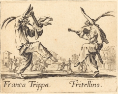 Franca Trippa and Fritellino by Jacques Callot