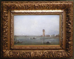 Gates of Venice (View of the Venetian lagoon with the Tower of Marghera) by Francesco Guardi