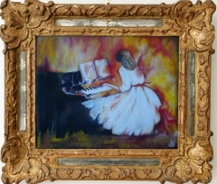 Girl at the piano by Abdel zhiri