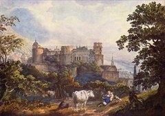 Heidelberg Castle in the early 19th century by Karl Philipp Fohr