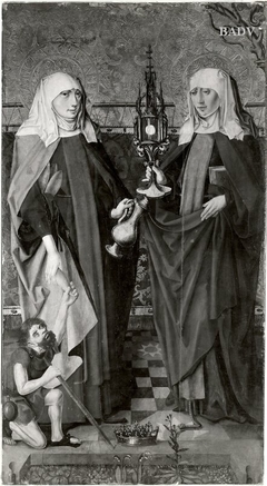 Heilige Klara und Elisabeth by Bartholomäus Zeitblom