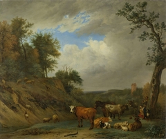 Herdsmen with their cattle