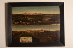 Het beleg van Alkmaar in 1573, gezien vanuit het zuiden en het noorden by Anoniem