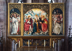 High altar of Freiburg Minster by Hans Baldung Grien