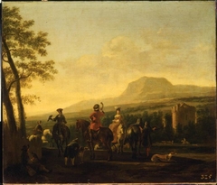 Hunting Scene with a Castle
