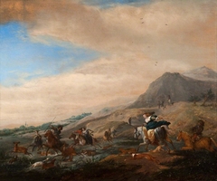 Hunting the Stag by Philips Wouwerman