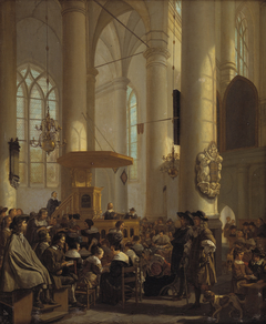 Interior of a Dutch Church by Rutger van Langevelt