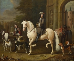 Johan Ortt (1642-1701) on Horseback outside the Gate of Nijenrode Castle