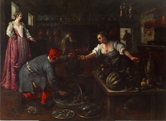 Venetian Kitchen Interior by Dirck de Vries