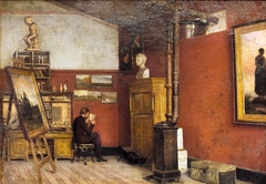 Kyhn in his Studio by Harald Foss