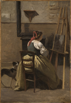 L'atelier de Corot by Jean-Baptiste-Camille Corot