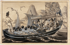 La barque de Guarda Mor (Capitaine du Port) de Rio Janeiro