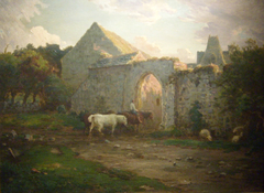 La ferme du Tourp by Jean-François Millet