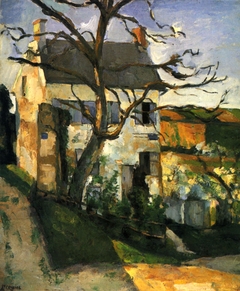 La Maison Rondest, quartier de l'Hermitage, Pontoise (The House and the Tree) by Paul Cézanne