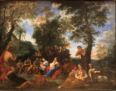 La Prédication de saint Jean Baptiste by Francesco Albani