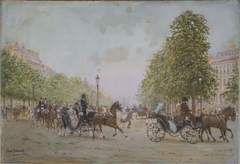 La promenade aux Champs-Elysées by Jean Béraud