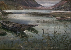 Lake with Boats. Copy after Fearnley by Bernt Lund