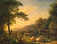 Landscape with a Flock of Sheep by Balthasar Paul Ommeganck